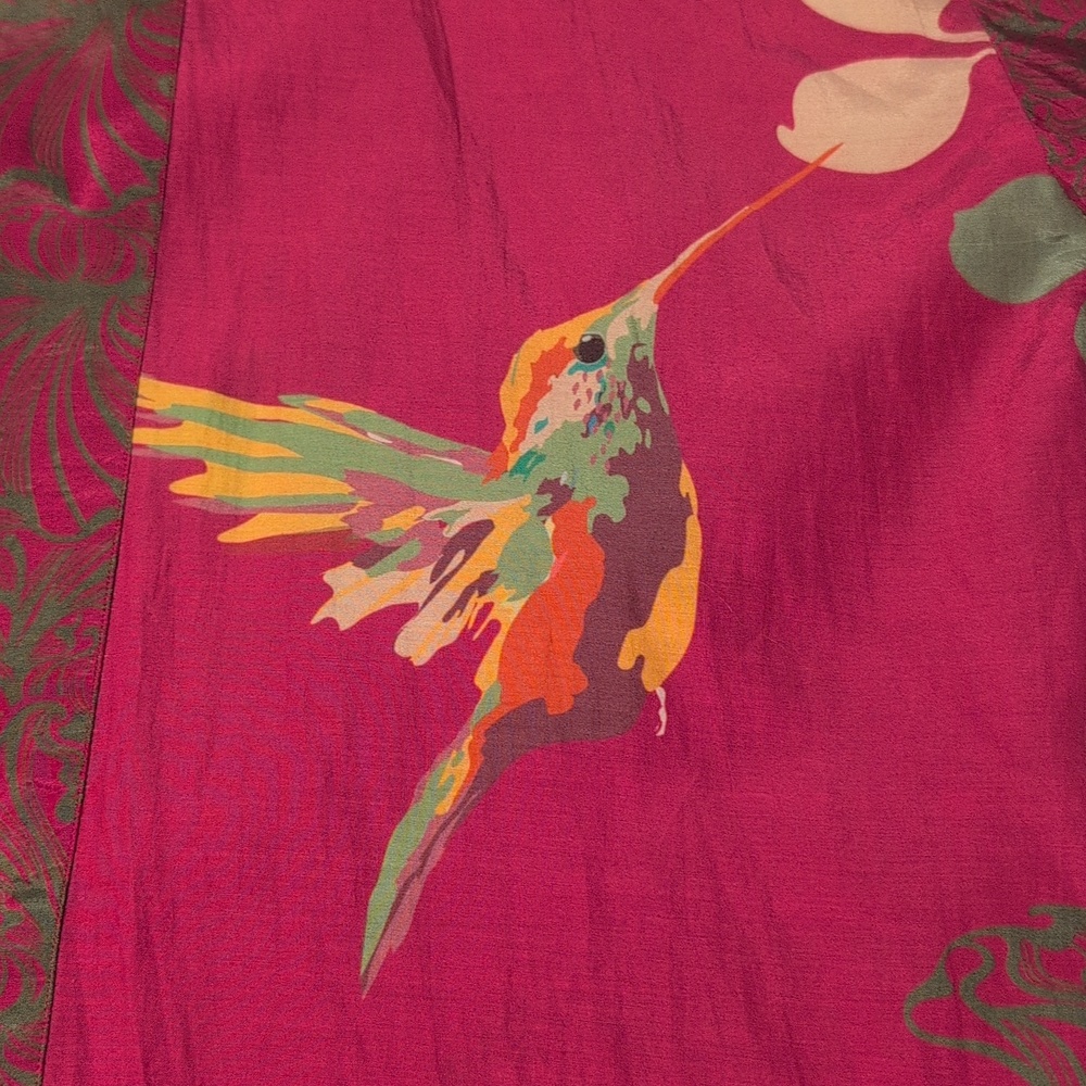 Powder Raspberry Colorway Hummingbirs Kimono - Picture 2 of 6